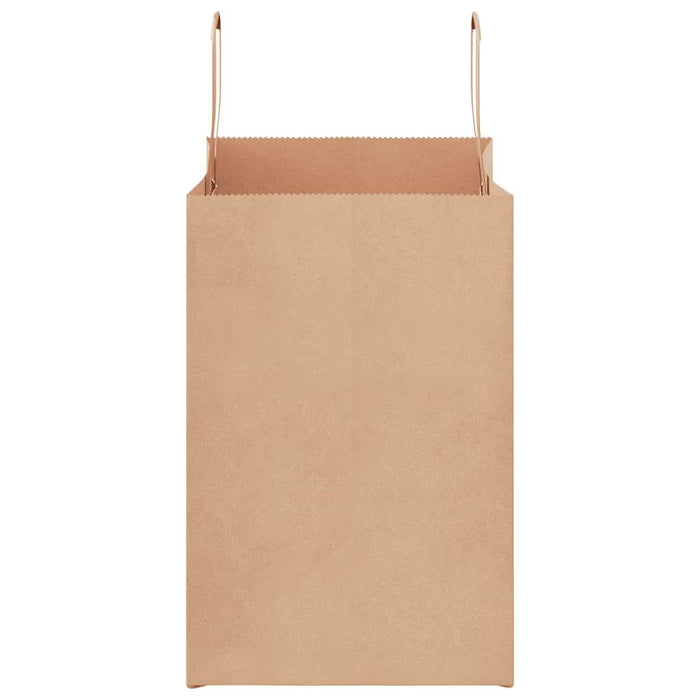 Pungi de hârtie 250 buc cu mânere maro 26x17x25 cm - WALTI WALTI