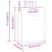 Pungi de hârtie 250 buc cu mânere maro 32x12x42 cm - WALTI WALTI