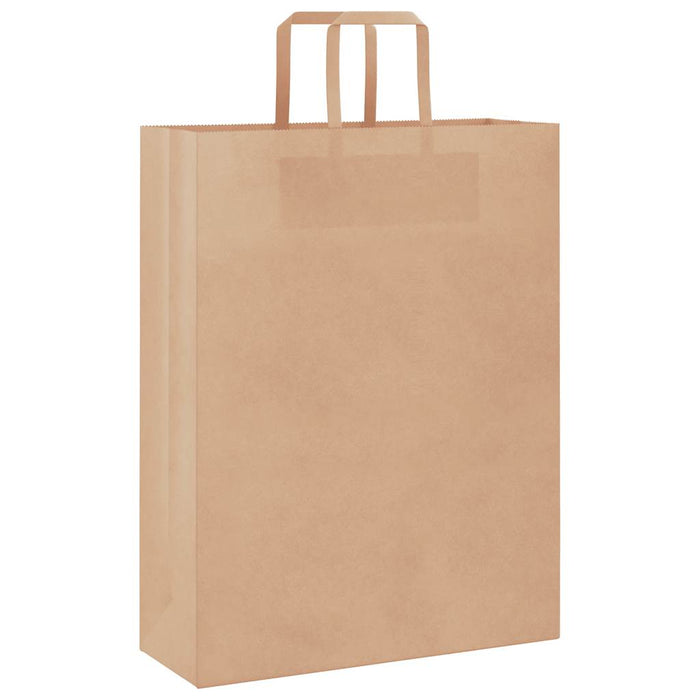 Pungi de hârtie 250 buc cu mânere maro 32x12x42 cm - WALTI WALTI