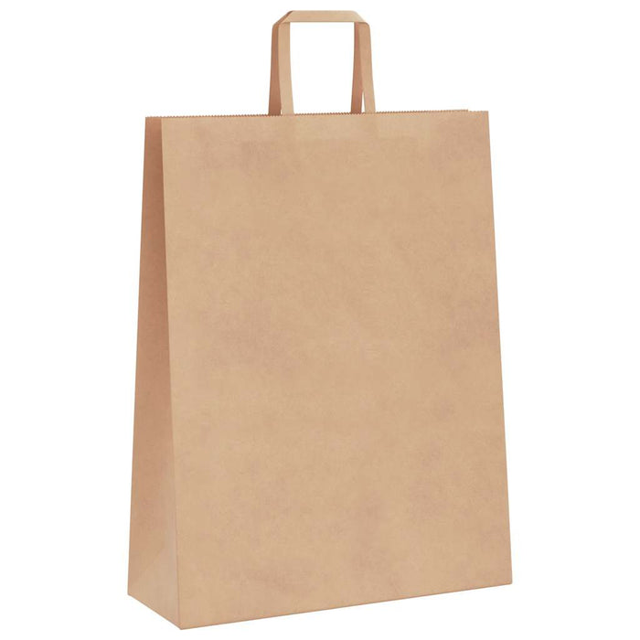 Pungi de hârtie 250 buc cu mânere maro 32x12x42 cm - WALTI WALTI