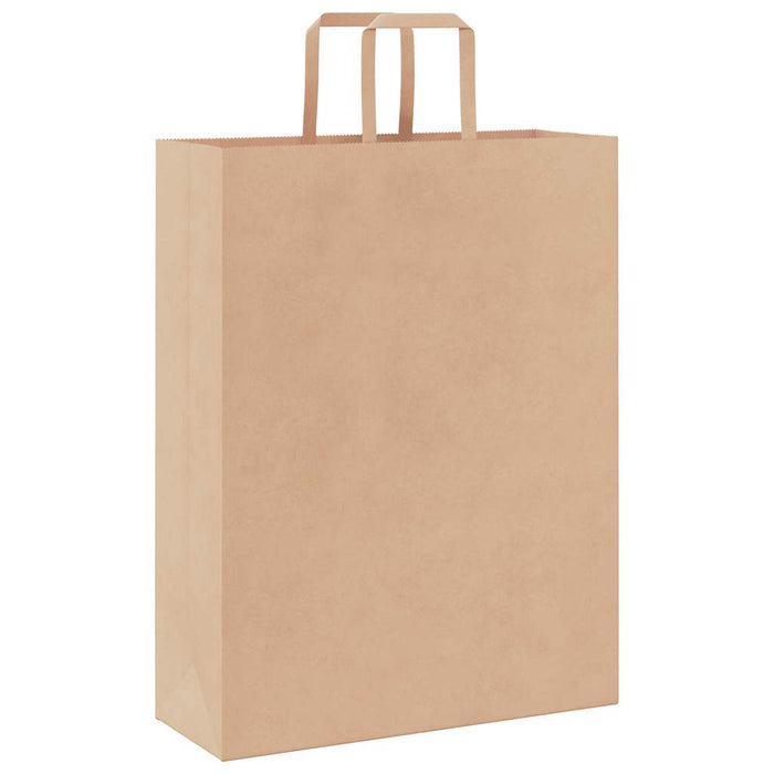 Pungi de hârtie 250 buc cu mânere maro 32x12x42 cm - WALTI WALTI