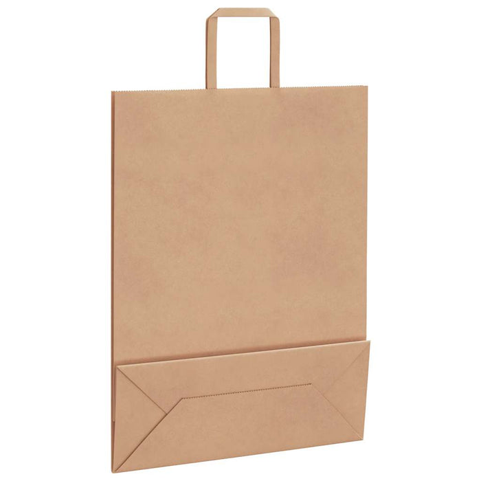Pungi de hârtie 250 buc cu mânere maro 32x12x42 cm - WALTI WALTI