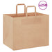 Pungi de hârtie 250 buc cu mânere maro 32x22x24 cm - WALTI WALTI