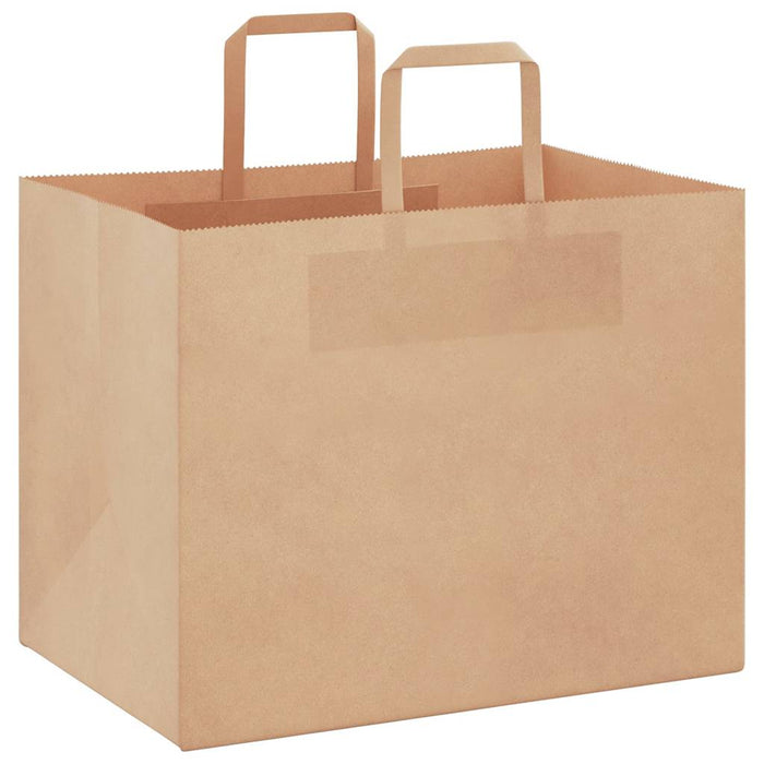Pungi de hârtie 250 buc cu mânere maro 32x22x24 cm - WALTI WALTI