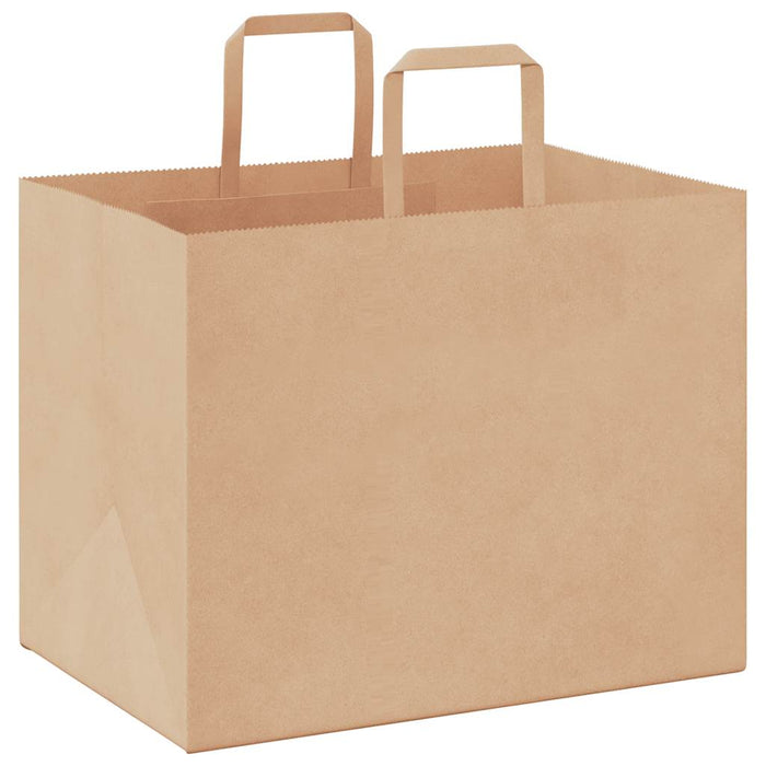 Pungi de hârtie 250 buc cu mânere maro 32x22x24 cm - WALTI WALTI