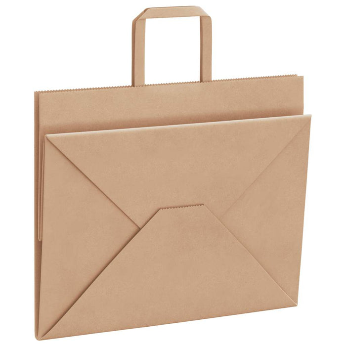 Pungi de hârtie 250 buc cu mânere maro 32x22x24 cm - WALTI WALTI