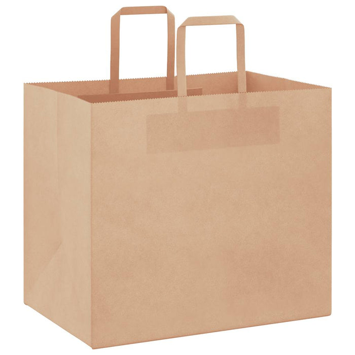 Pungi de hârtie 250 buc cu mânere maro 32x22x28 cm - WALTI WALTI