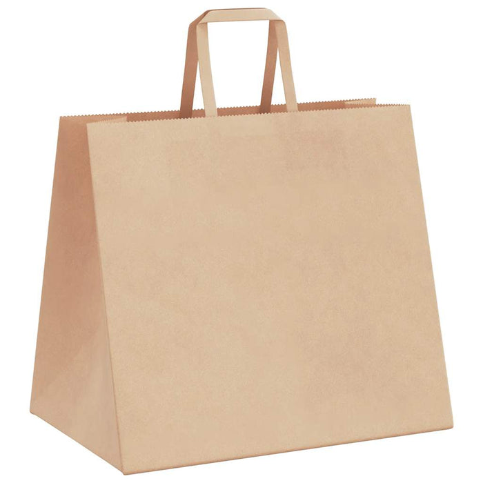 Pungi de hârtie 250 buc cu mânere maro 32x22x28 cm - WALTI WALTI