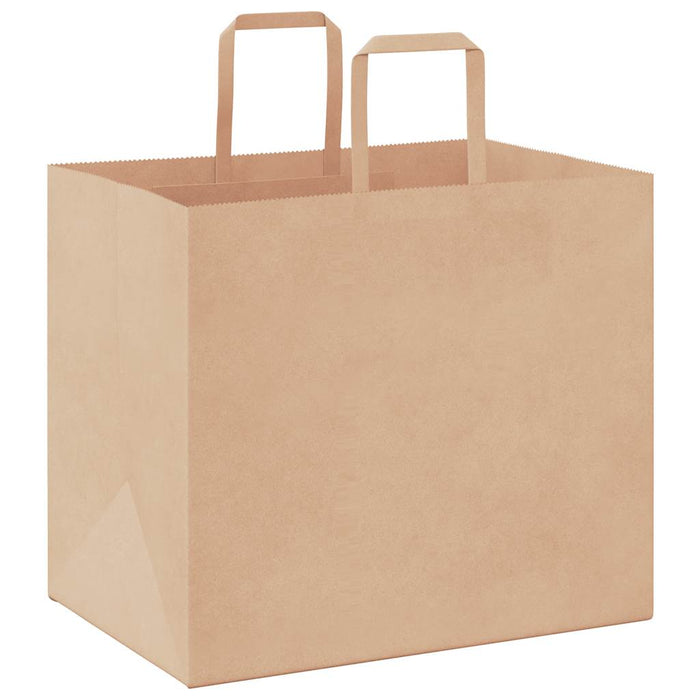 Pungi de hârtie 250 buc cu mânere maro 32x22x28 cm - WALTI WALTI
