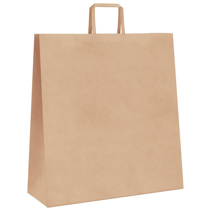 Pungi de hârtie 250 buc cu mânere maro 45x17x48 cm - WALTI WALTI