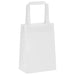 Pungi de hârtie 50 buc cu mânere albe 15x8x21 cm - WALTI WALTI