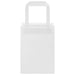 Pungi de hârtie 50 buc cu mânere albe 15x8x21 cm - WALTI WALTI