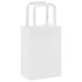 Pungi de hârtie 50 buc cu mânere albe 15x8x21 cm - WALTI WALTI