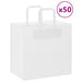Pungi de hârtie 50 buc cu mânere albe 26x17x25 cm - WALTI WALTI