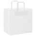 Pungi de hârtie 50 buc cu mânere albe 26x17x25 cm - WALTI WALTI
