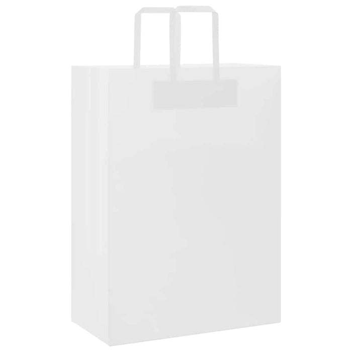 Pungi de hârtie 50 buc cu mânere albe 32x17x44 cm - WALTI WALTI