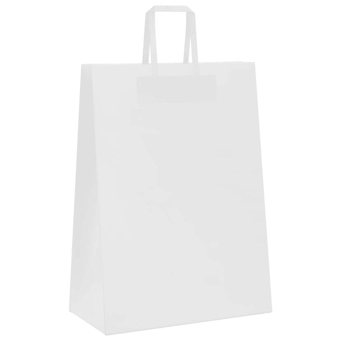 Pungi de hârtie 50 buc cu mânere albe 32x17x44 cm - WALTI WALTI