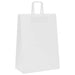 Pungi de hârtie 50 buc cu mânere albe 32x17x44 cm - WALTI WALTI