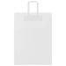 Pungi de hârtie 50 buc cu mânere albe 32x17x44 cm - WALTI WALTI
