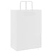 Pungi de hârtie 50 buc cu mânere albe 32x17x44 cm - WALTI WALTI