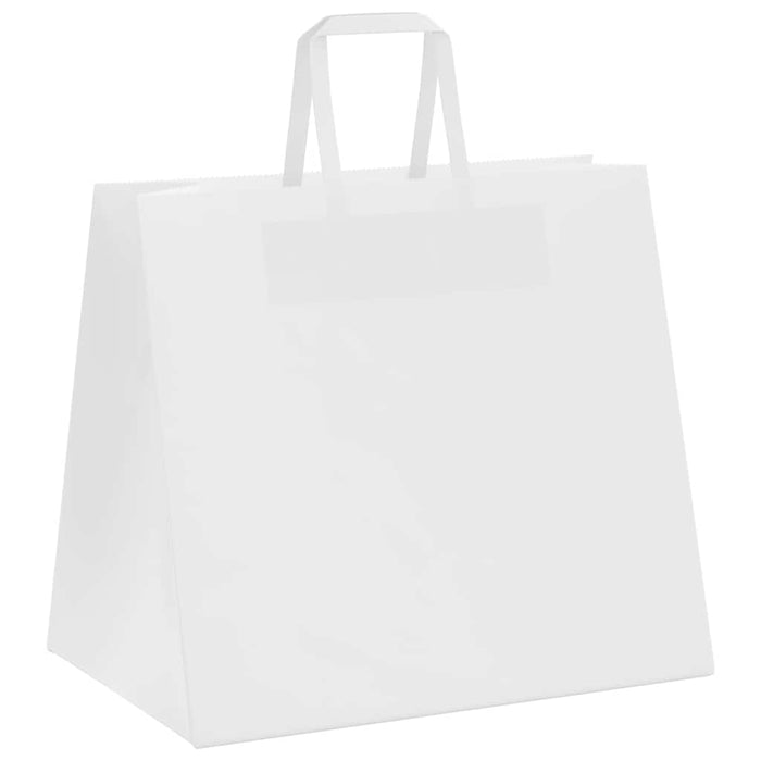 Pungi de hârtie 50 buc cu mânere albe 32x22x28 cm - WALTI WALTI