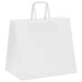 Pungi de hârtie 50 buc cu mânere albe 32x22x28 cm - WALTI WALTI