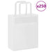 Pungi de hârtie 250 buc cu mânere albe 18x8x22 cm - WALTI WALTI