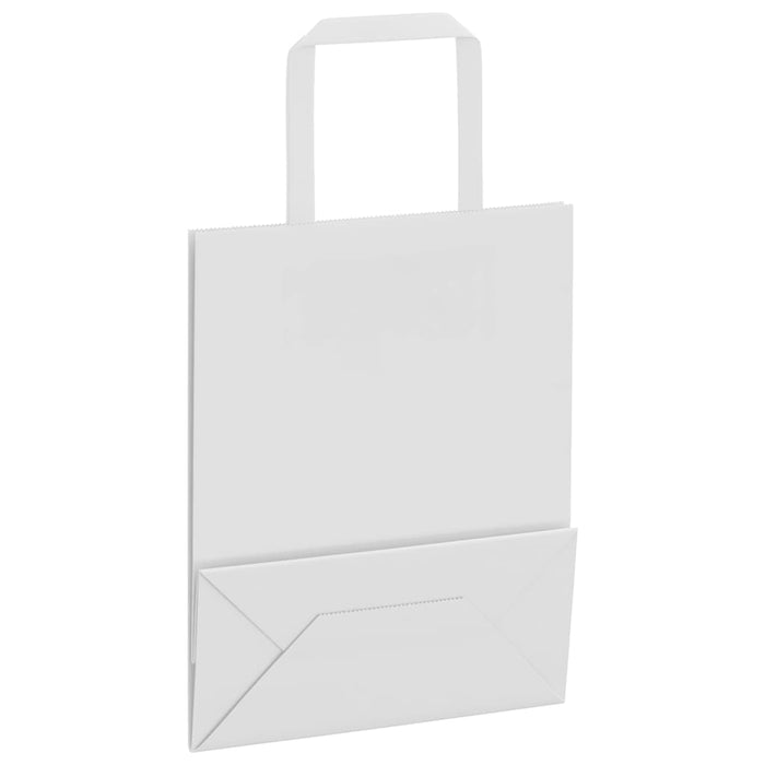 Pungi de hârtie 250 buc cu mânere albe 18x8x22 cm - WALTI WALTI