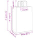 Pungi de hârtie 250 buc cu mânere albe 21x11x28 cm - WALTI WALTI