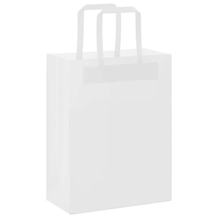 Pungi de hârtie 250 buc cu mânere albe 21x11x28 cm - WALTI WALTI