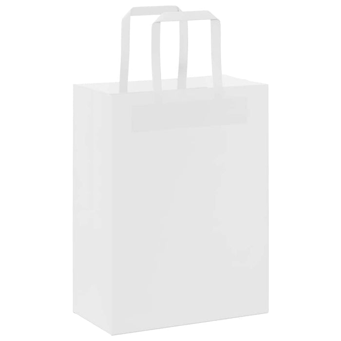Pungi de hârtie 250 buc cu mânere albe 21x11x28 cm - WALTI WALTI