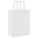 Pungi de hârtie 250 buc cu mânere albe 21x11x28 cm - WALTI WALTI