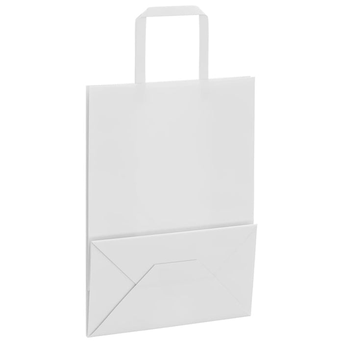 Pungi de hârtie 250 buc cu mânere albe 21x11x28 cm - WALTI WALTI