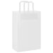 Pungi de hârtie 250 buc cu mânere albe 21x11x31 cm - WALTI WALTI