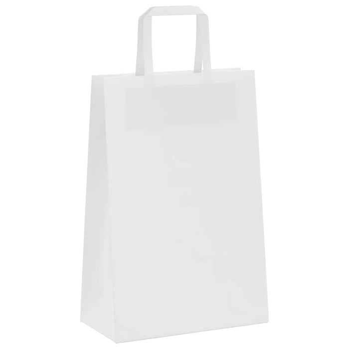 Pungi de hârtie 250 buc cu mânere albe 21x11x31 cm - WALTI WALTI