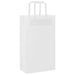 Pungi de hârtie 250 buc cu mânere albe 21x11x36 cm - WALTI WALTI