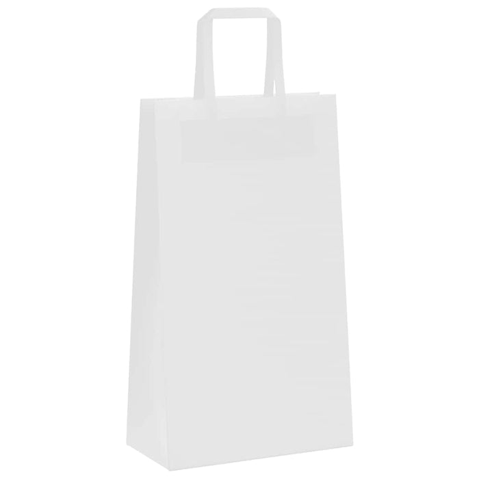 Pungi de hârtie 250 buc cu mânere albe 21x11x36 cm - WALTI WALTI