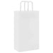 Pungi de hârtie 250 buc cu mânere albe 21x11x36 cm - WALTI WALTI