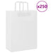 Pungi de hârtie 250 buc cu mânere albe 26x12x35 cm - WALTI WALTI