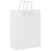 Pungi de hârtie 250 buc cu mânere albe 26x12x35 cm - WALTI WALTI