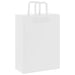 Pungi de hârtie 250 buc cu mânere albe 26x12x35 cm - WALTI WALTI