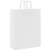 Pungi de hârtie 250 buc cu mânere albe 32x12x42 cm - WALTI WALTI