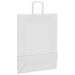 Pungi de hârtie 250 buc cu mânere albe 32x12x42 cm - WALTI WALTI