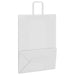Pungi de hârtie 250 buc cu mânere albe 32x17x44 cm - WALTI WALTI
