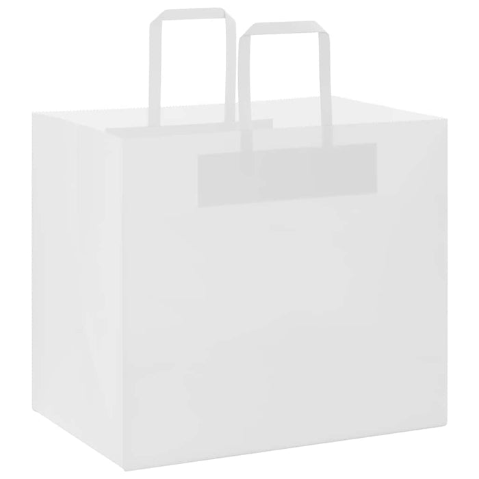 Pungi de hârtie 250 buc cu mânere albe 32x22x28 cm - WALTI WALTI