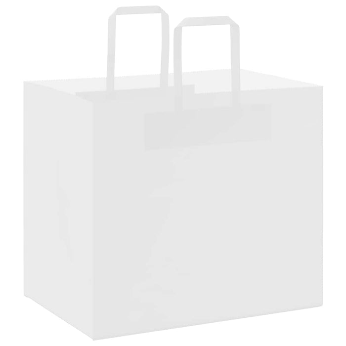 Pungi de hârtie 250 buc cu mânere albe 32x22x28 cm - WALTI WALTI