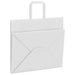 Pungi de hârtie 250 buc cu mânere albe 32x22x28 cm - WALTI WALTI