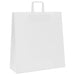 Pungi de hârtie 250 buc cu mânere albe 45x17x48 cm - WALTI WALTI
