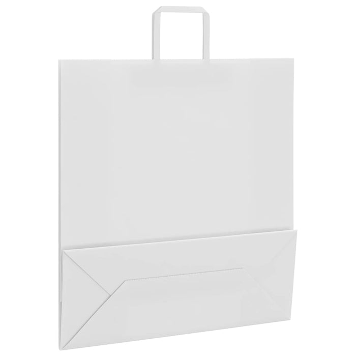 Pungi de hârtie 250 buc cu mânere albe 45x17x48 cm - WALTI WALTI