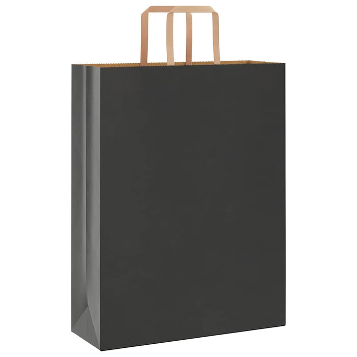 Pungi de hârtie 250 buc cu mânere negre 32x12x42 cm - WALTI WALTI